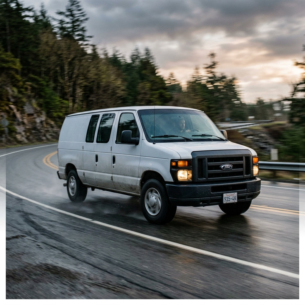 Action Shot: Ford E-Series Driving Fast