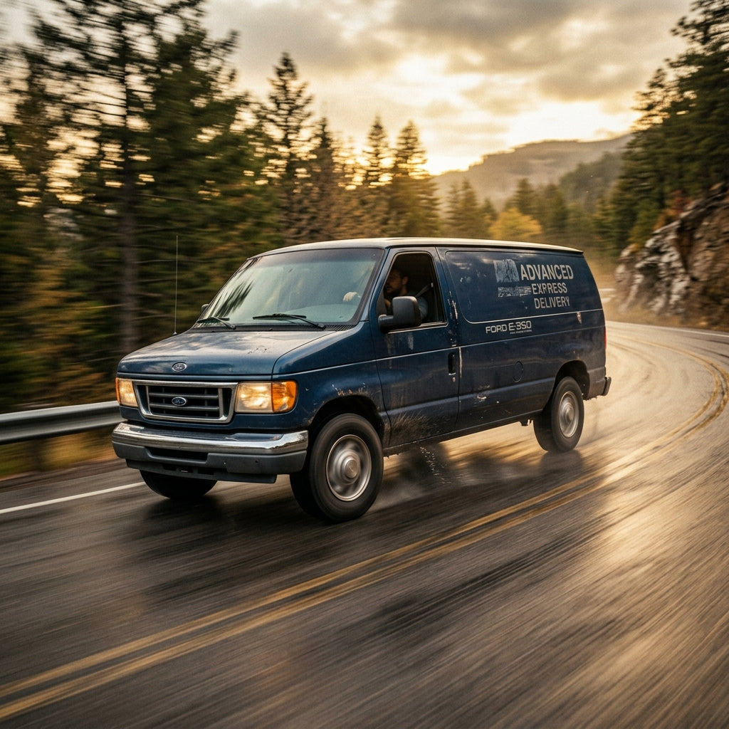 Action Shot: Ford E-Series Driving Fast