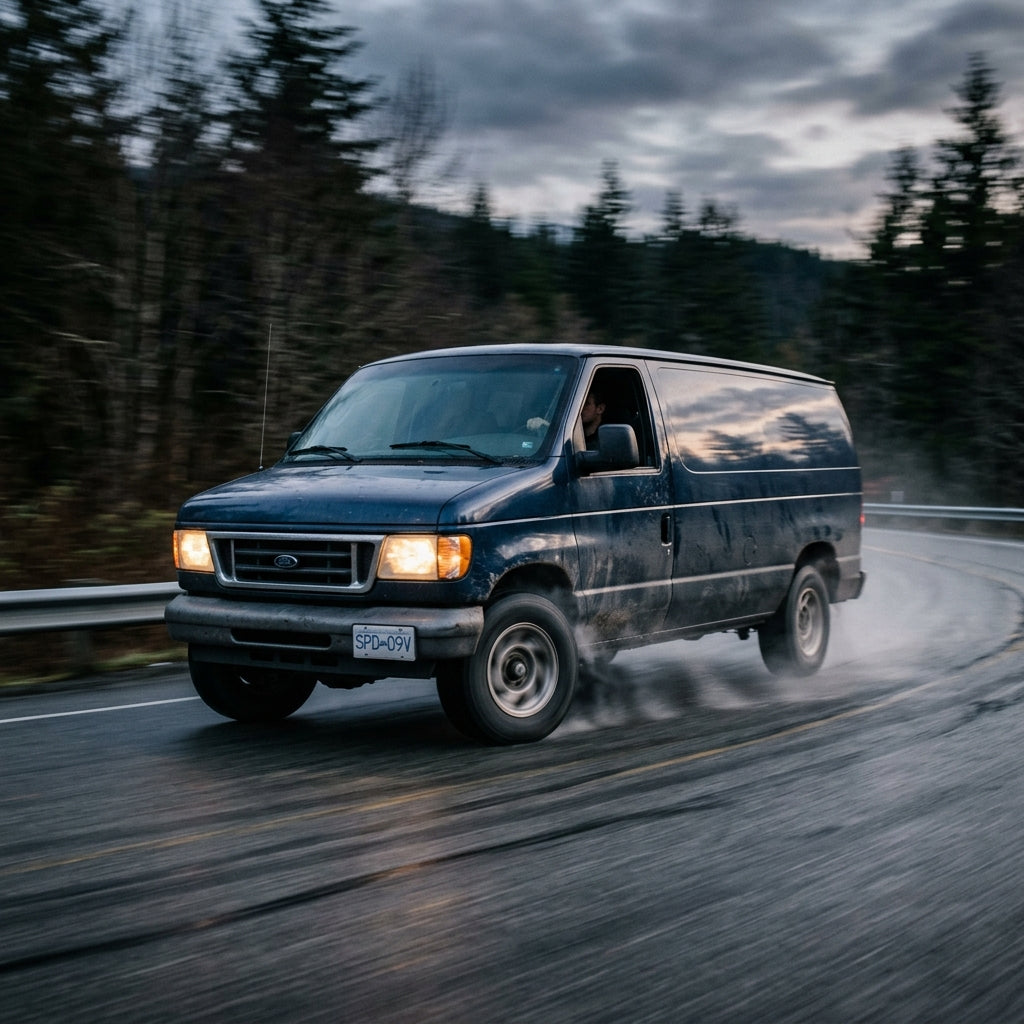 Action Shot: Ford E-Series Driving Fast