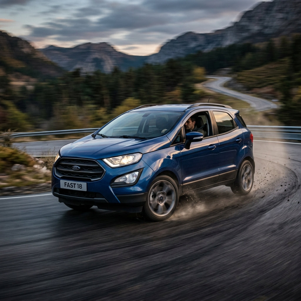 Action Shot: Ford EcoSport Driving Fast
