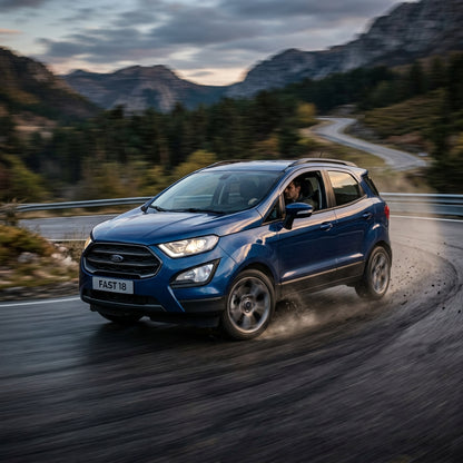 Action Shot: Ford EcoSport Driving Fast