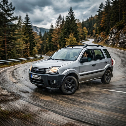 Action Shot: Ford EcoSport Driving Fast