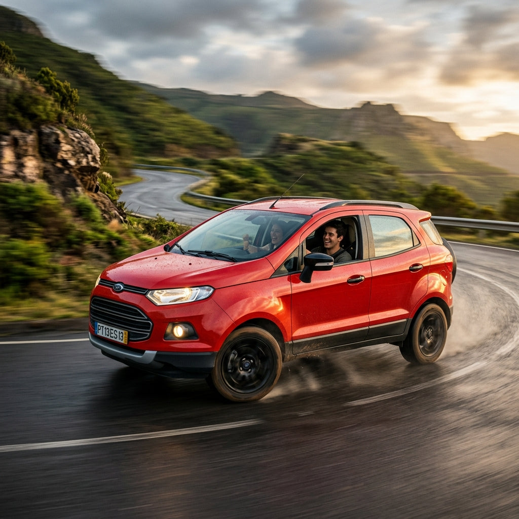 Action Shot: Ford EcoSport Driving Fast