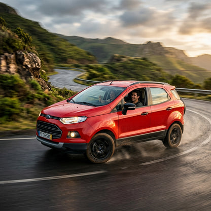 Action Shot: Ford EcoSport Driving Fast