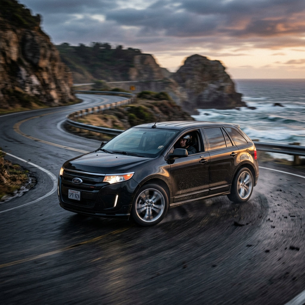 Action Shot: Ford Edge Driving Fast