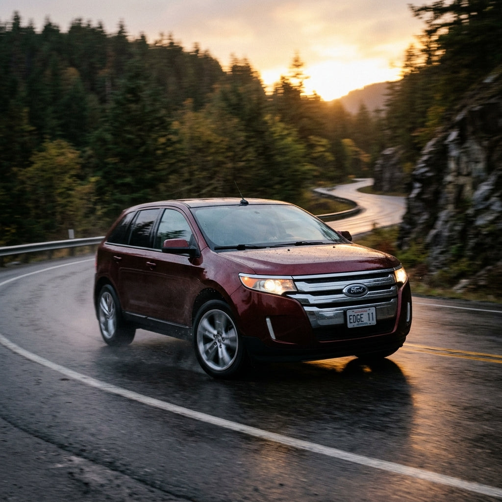 Action Shot: Ford Edge Driving Fast