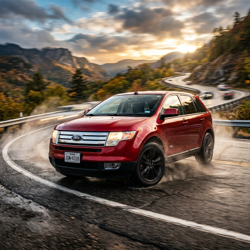Action Shot: Ford Edge Driving Fast