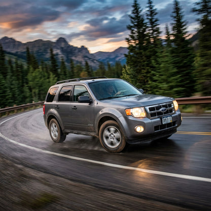Action Shot: Ford Escape,Fusion Driving Fast