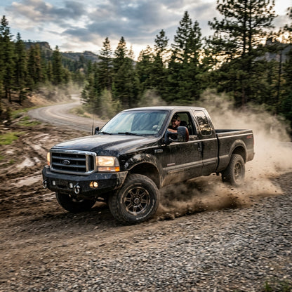 Action Shot: Ford Excursion,F-250,F-350,F-450,F-550 Driving Fast