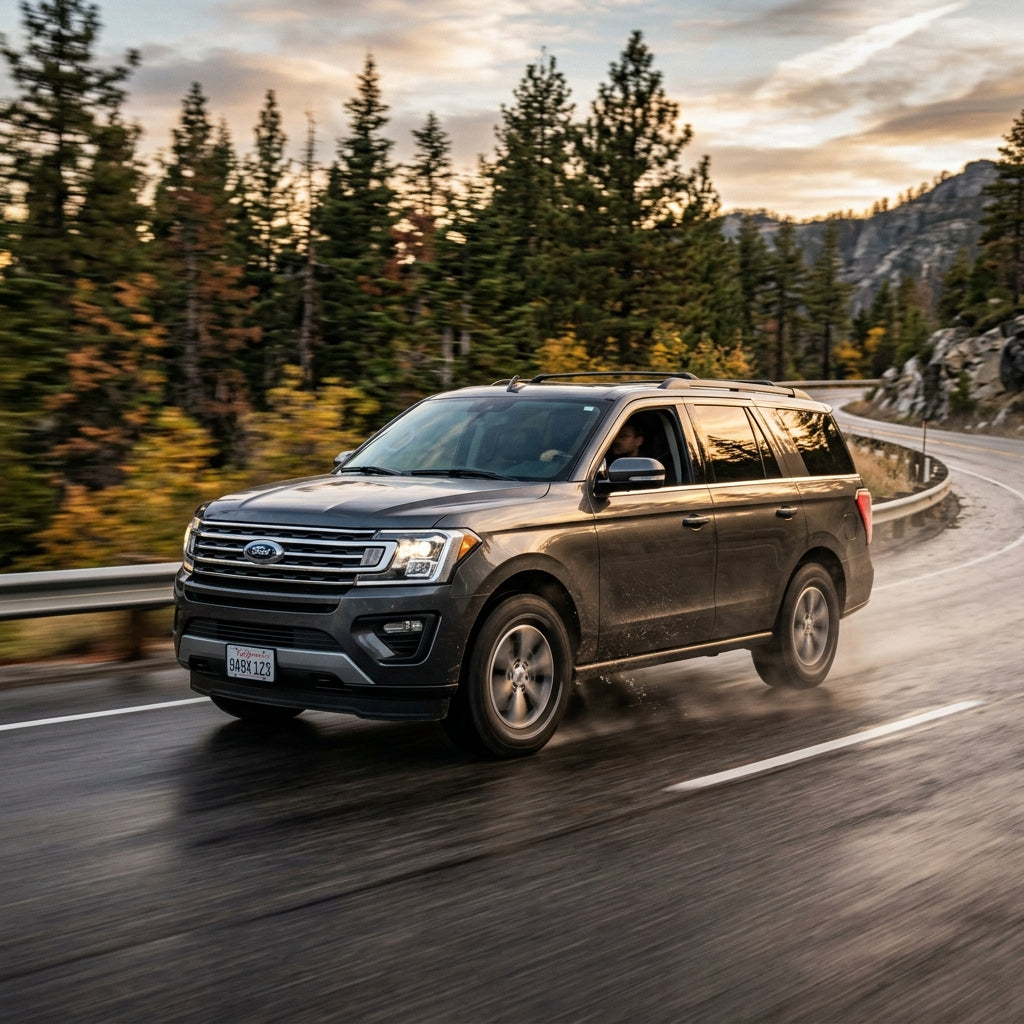 Action Shot: Ford Expedition Driving Fast