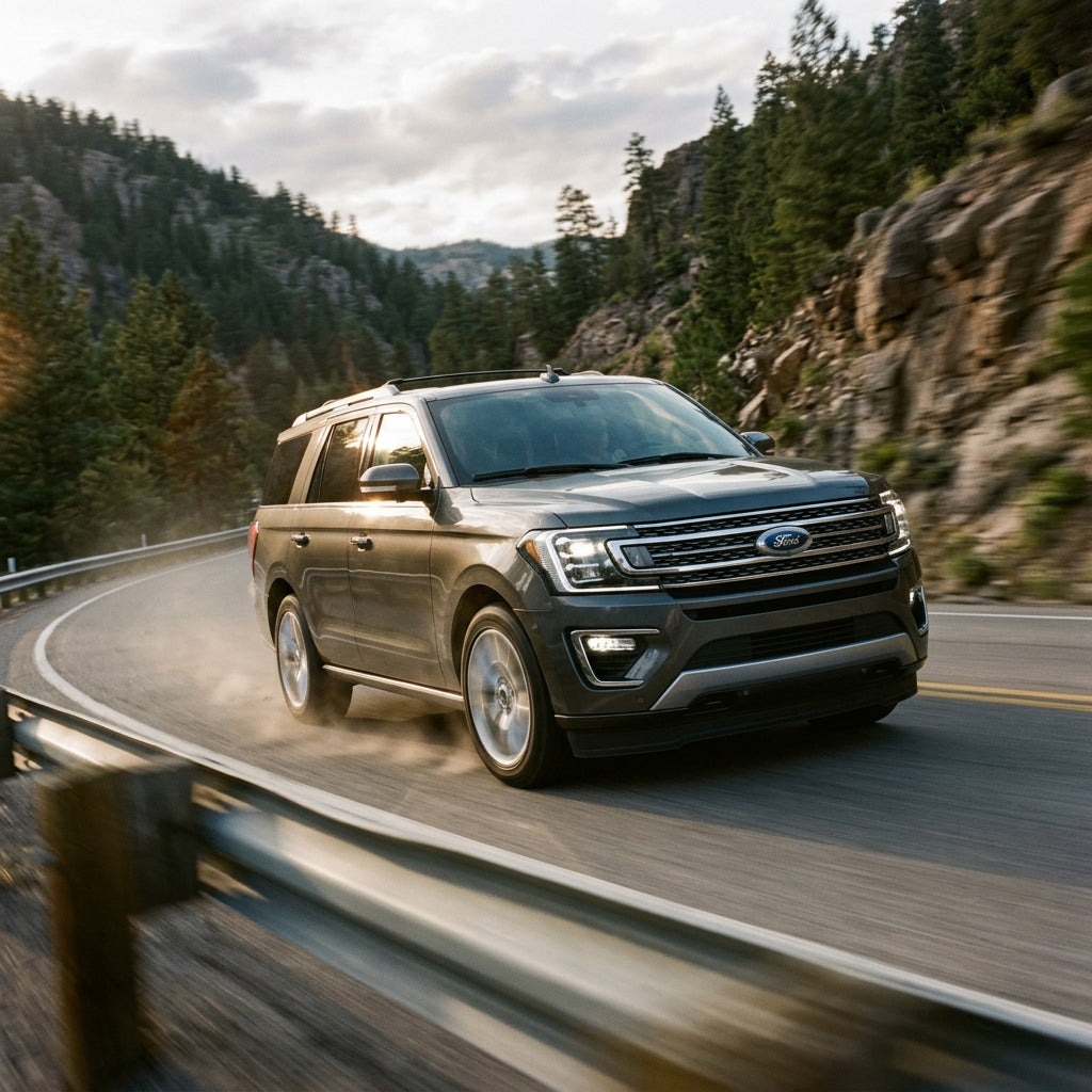 Action Shot: Ford Expedition Driving Fast