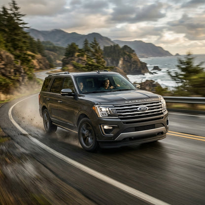 Action Shot: Ford Expedition Driving Fast