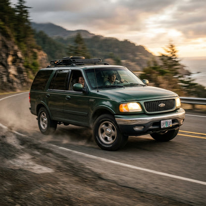 Action Shot: Ford Expedition Driving Fast