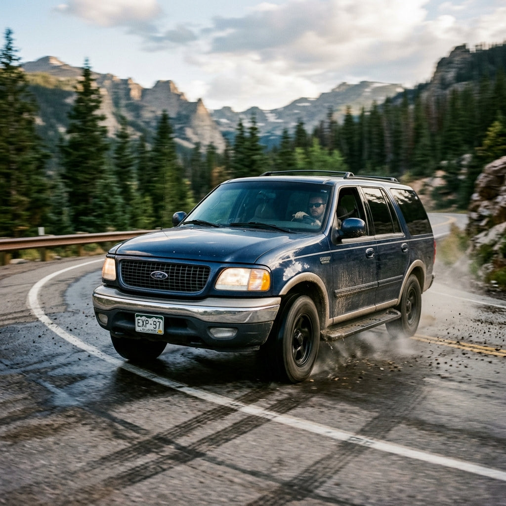 Action Shot: Ford Expedition Driving Fast