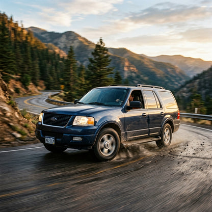 Action Shot: Ford Expedition Driving Fast