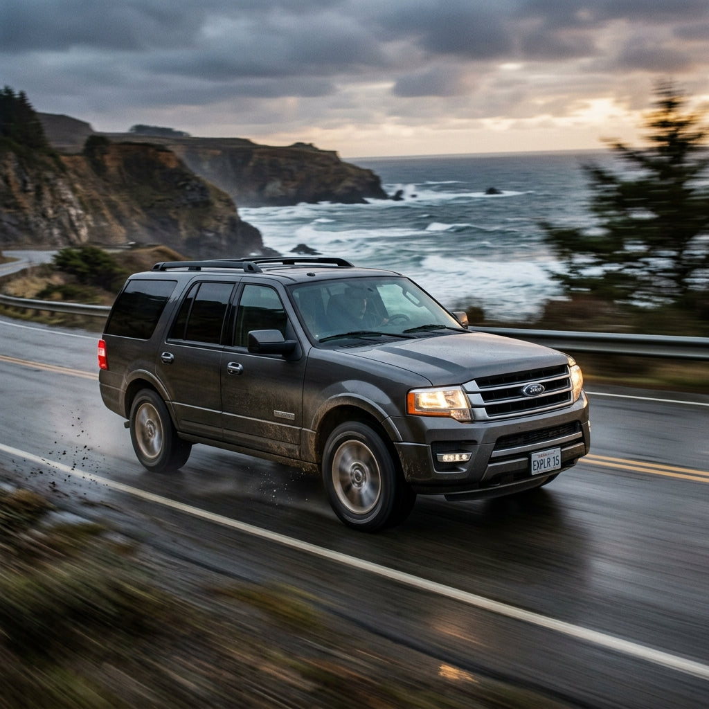 Action Shot: Ford Expedition Driving Fast