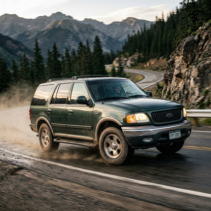Action Shot: Ford Expedition Driving Fast