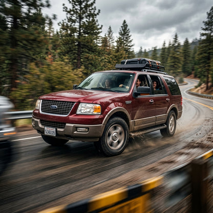 Action Shot: Ford Expedition Driving Fast