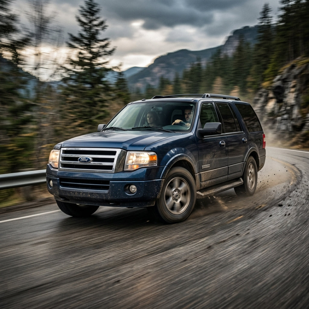 Action Shot: Ford Expedition Driving Fast