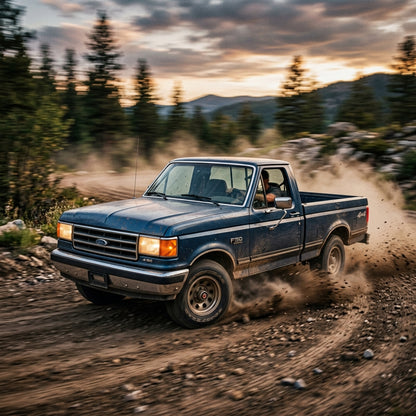 Action Shot: Ford F-150 Driving Fast