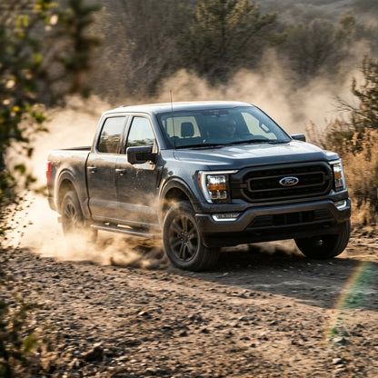 Action Shot: Ford F-150 Driving Fast