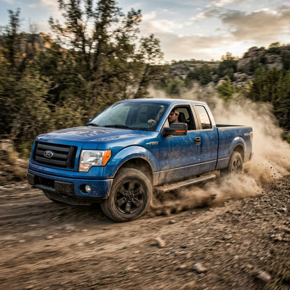 Action Shot: Ford F-150 Driving Fast