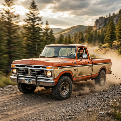 Action Shot: Ford F-150 Driving Fast