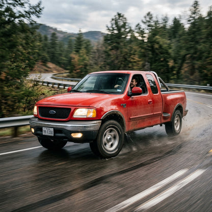 Action Shot: Ford F-150 Driving Fast