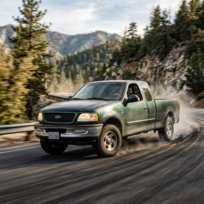 Action Shot: Ford F-150 Driving Fast