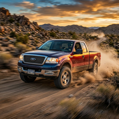 Action Shot: Ford F-150 Driving Fast