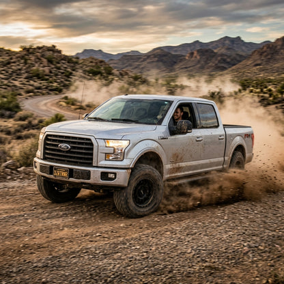Action Shot: Ford F-150 Driving Fast