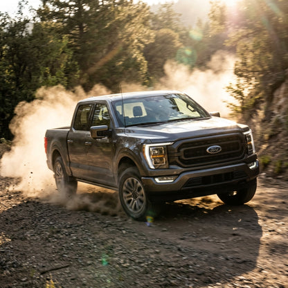 Action Shot: Ford F-150 Driving Fast