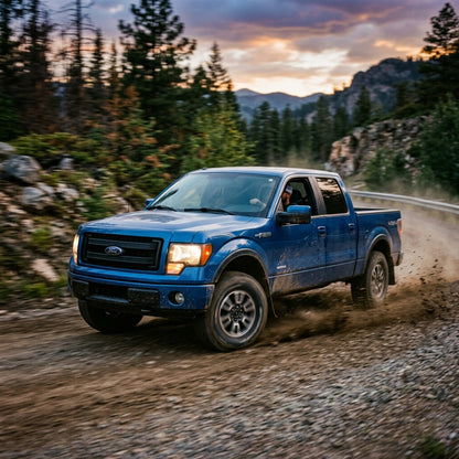 Action Shot: Ford F-150 Driving Fast