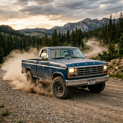 Action Shot: Ford F-150 Driving Fast