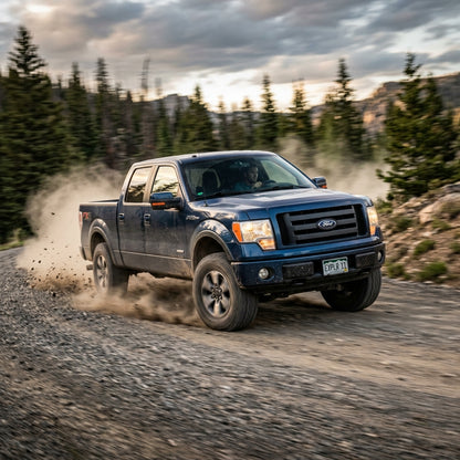 Action Shot: Ford F-150 Driving Fast
