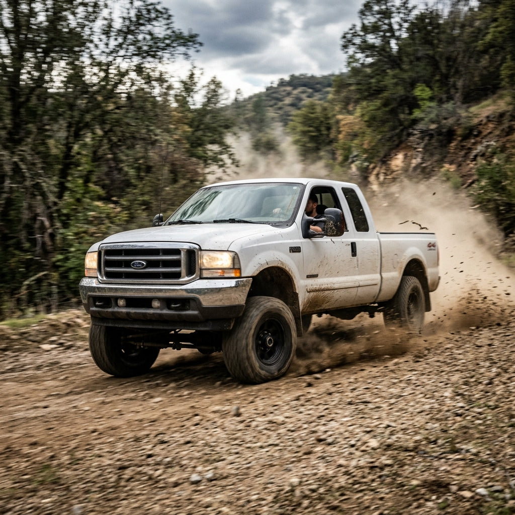Action Shot: Ford F-150,F-250,F-350 Driving Fast