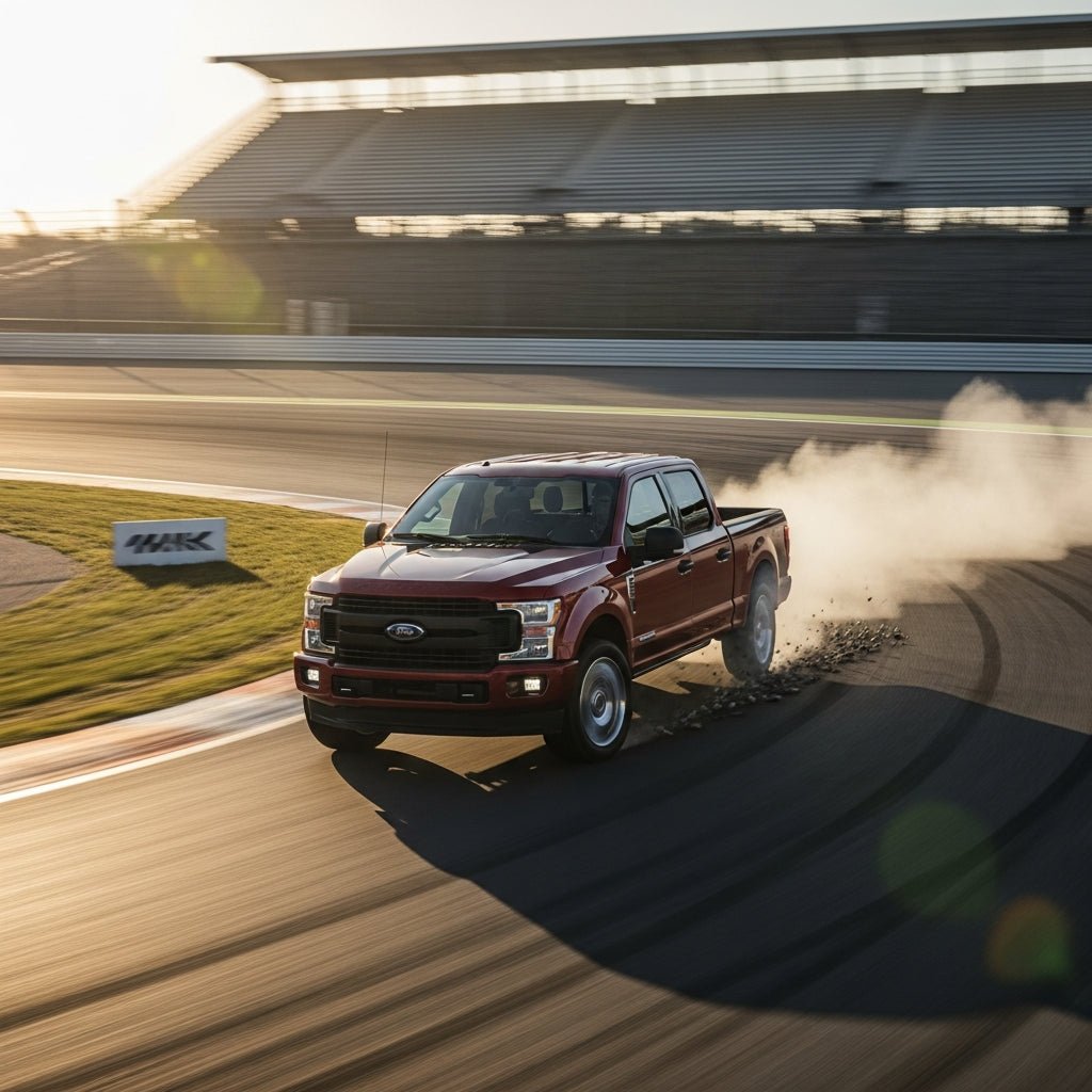 Action Shot: Ford F-150, F-250, F-350, F-450 Driving Fast