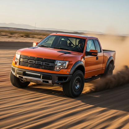 Action Shot: Ford F-150, Raptor, Expedition Driving Fast