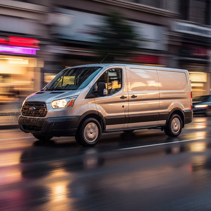 Action Shot: Ford F-150, Transit Driving Fast