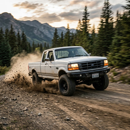 Action Shot: Ford F-250 Driving Fast