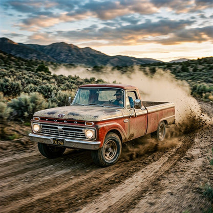 Action Shot: Ford F-250,F-350 Driving Fast