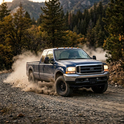 Action Shot: Ford F-250,F-350 Driving Fast