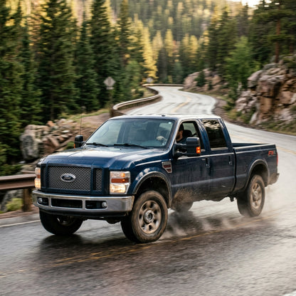 Action Shot: Ford F-250,F-350,F-450,F-550 Driving Fast