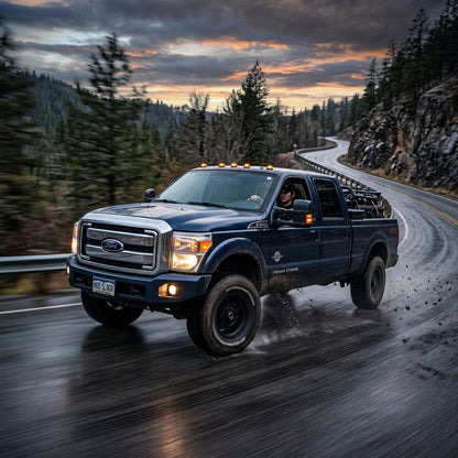 Action Shot: Ford F-250,F-350,F-450,F-550 Driving Fast