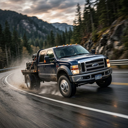Action Shot: Ford F-450,F-550 Driving Fast