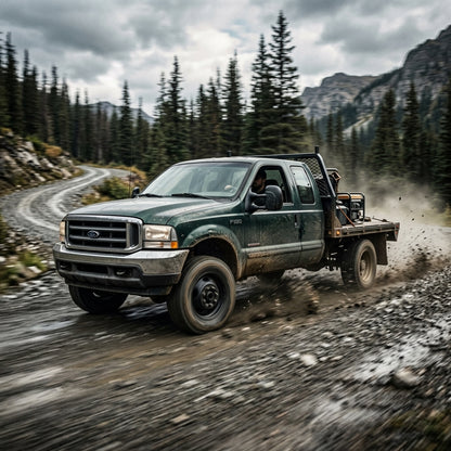 Action Shot: Ford F-450,F-550 Driving Fast