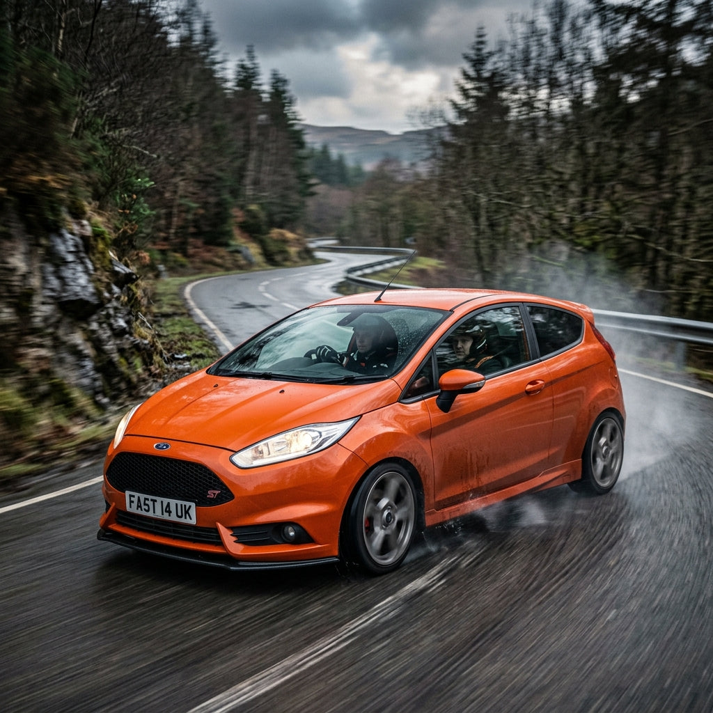 Action Shot: Ford Fiesta Driving Fast