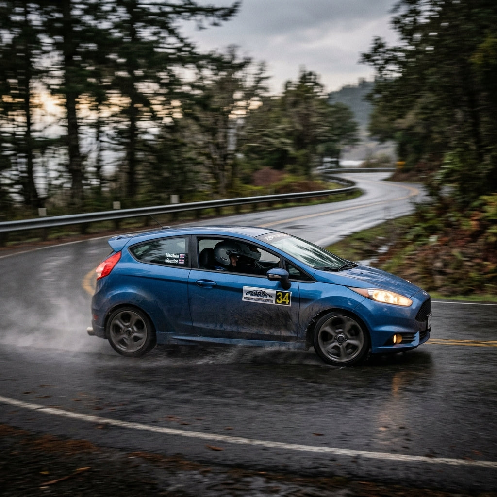 Action Shot: Ford Fiesta Driving Fast
