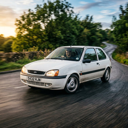 Action Shot: Ford Fiesta Driving Fast
