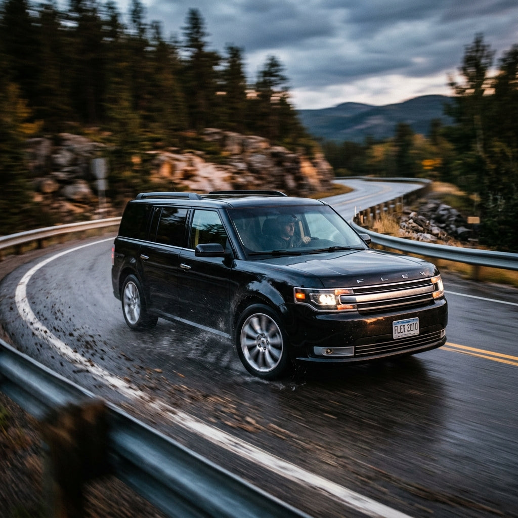 Action Shot: Ford Flex Driving Fast